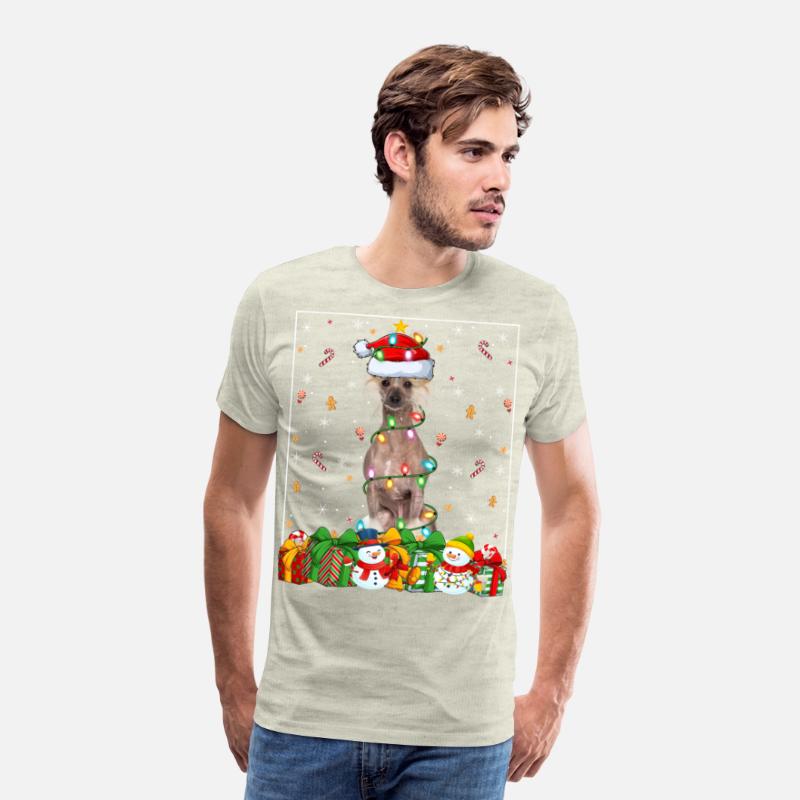 Chinese Crested Dog Christmas Lights