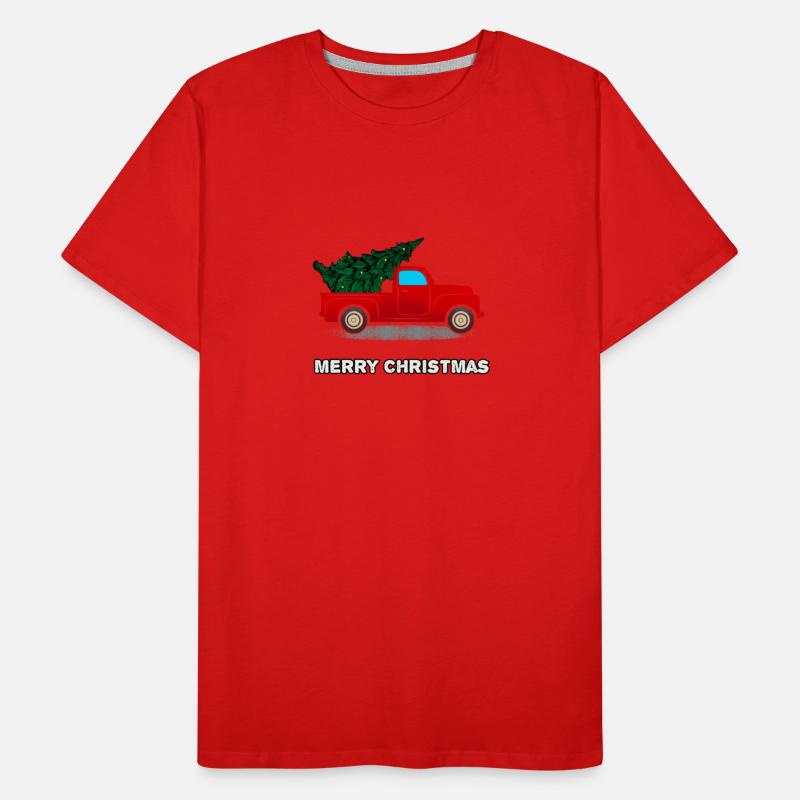 Christmas Red Truck Tree Gift For Xmas Vacation