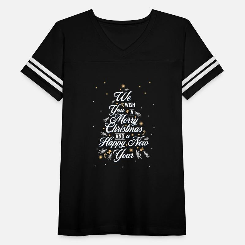 Christmas Tree Lettering Holiday Greeting