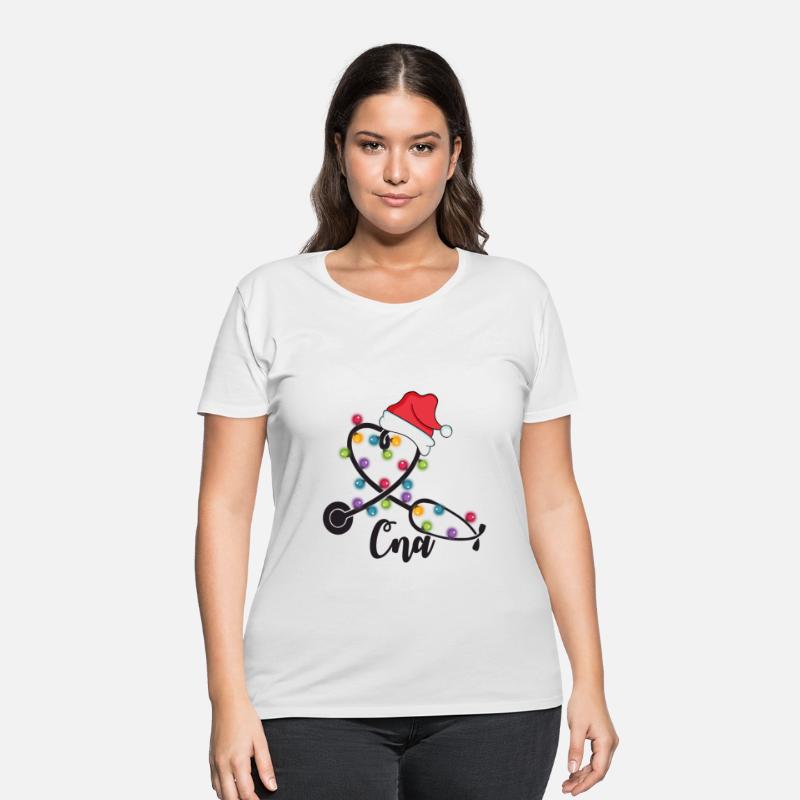 CNA Stethoscope Xmas Lights Santa