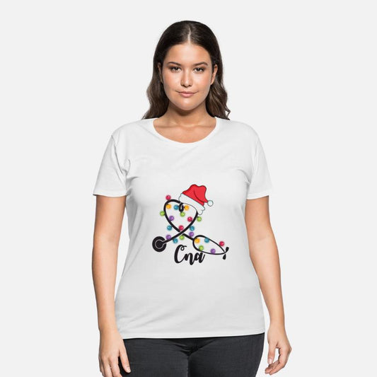 CNA Stethoscope Xmas Lights Santa