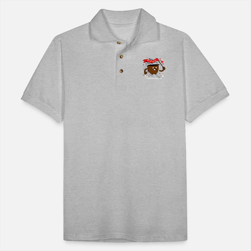 Coffee day, cup of coffee running with a red flag