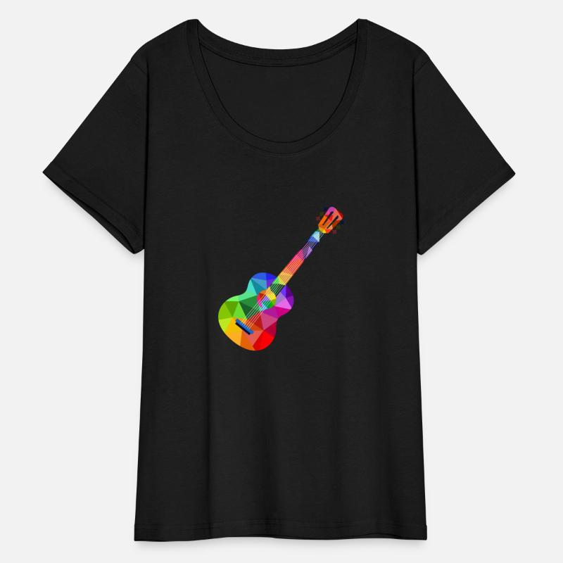 Colorful rainbow guitar Rainbow music guitarist