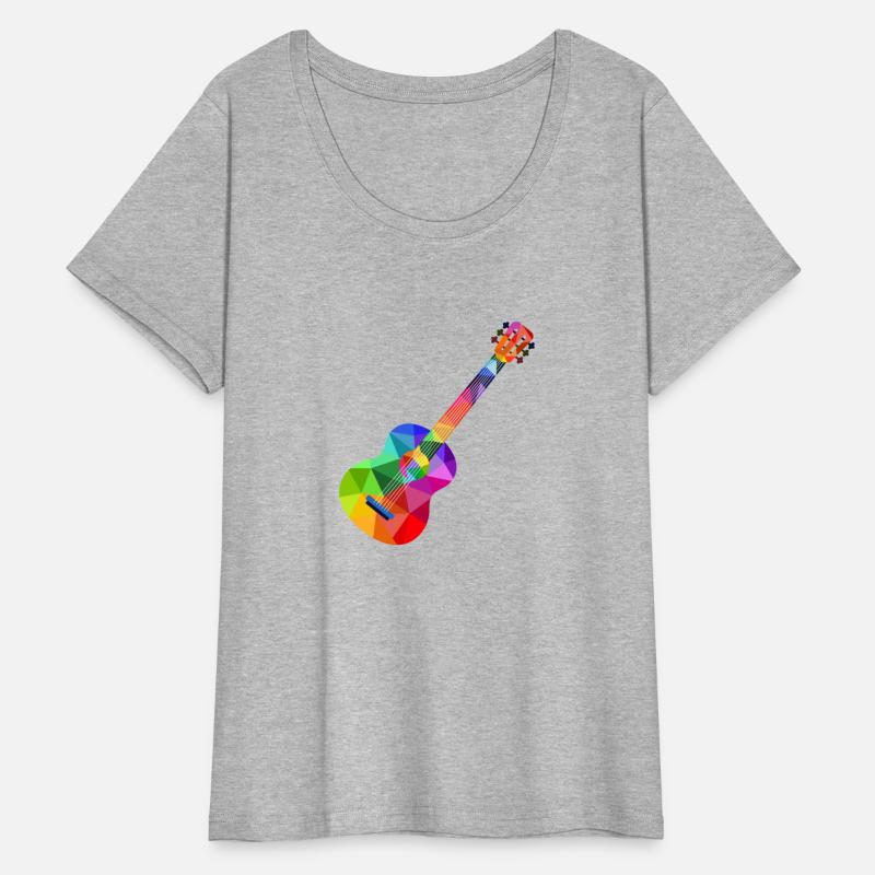 Colorful rainbow guitar Rainbow music guitarist