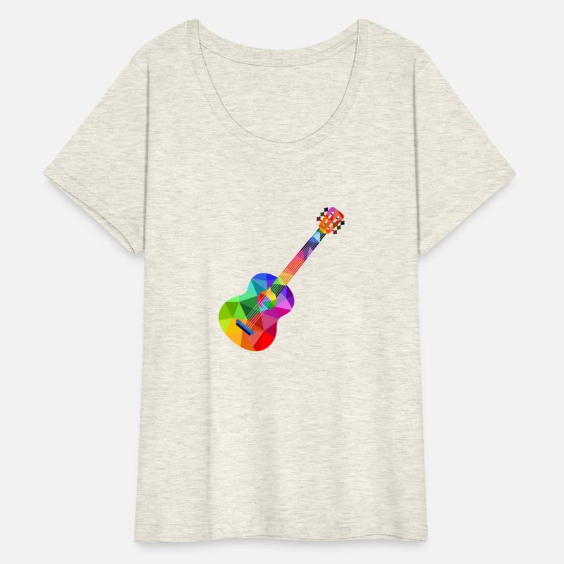 Colorful rainbow guitar Rainbow music guitarist
