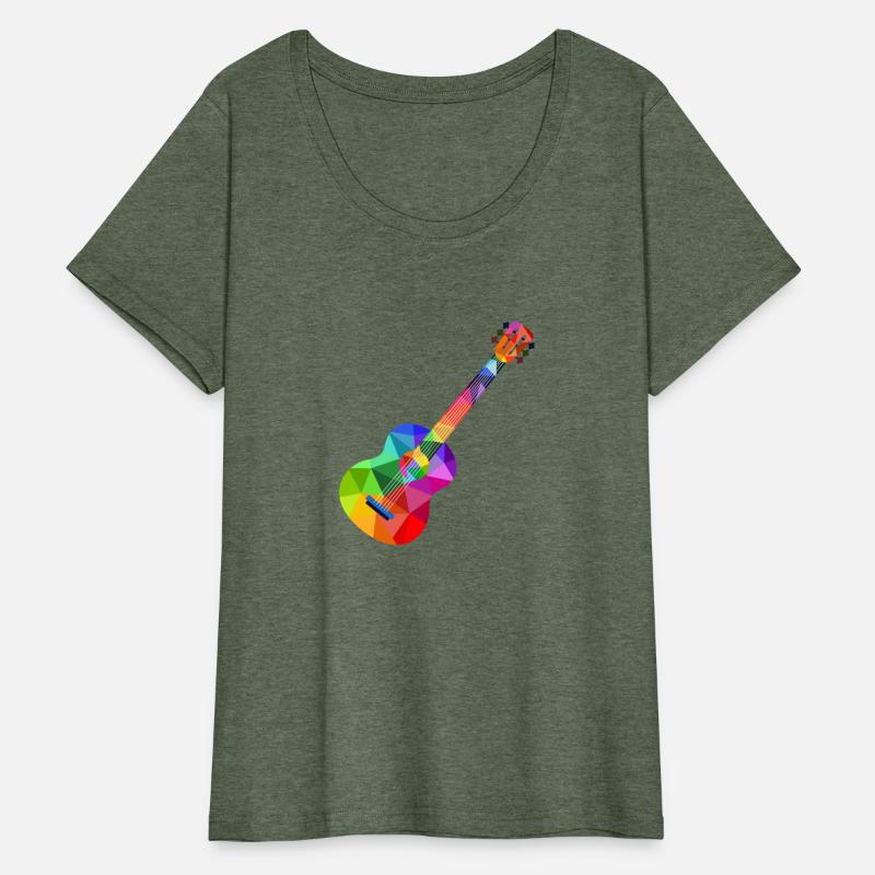 Colorful rainbow guitar Rainbow music guitarist
