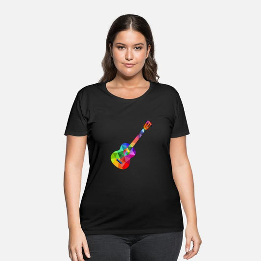 Colorful rainbow guitar Rainbow music guitarist