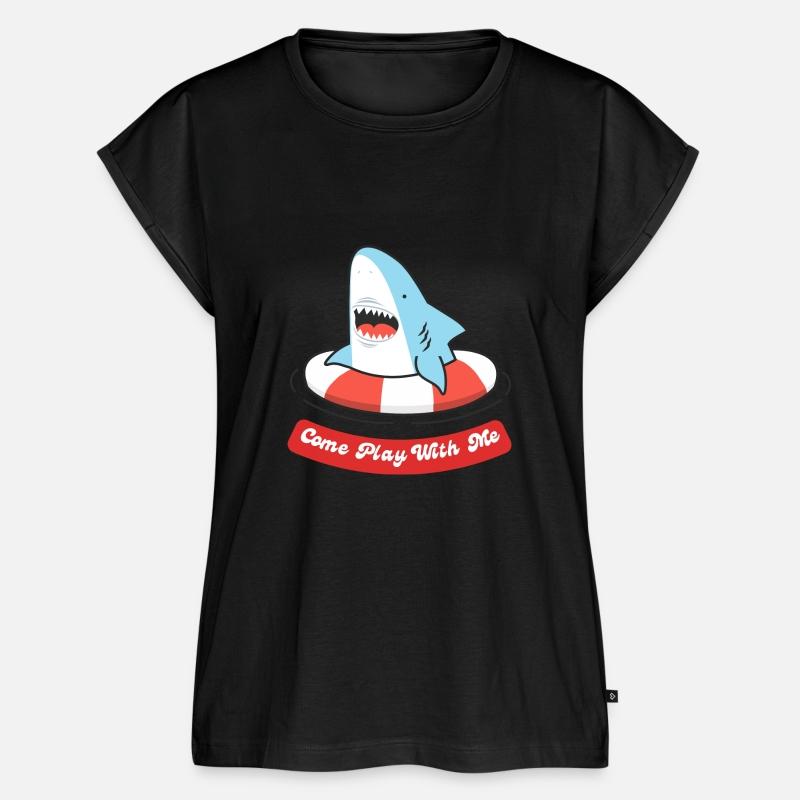 come play with me- funny shark