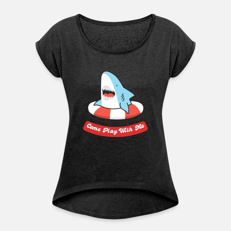 come play with me- funny shark