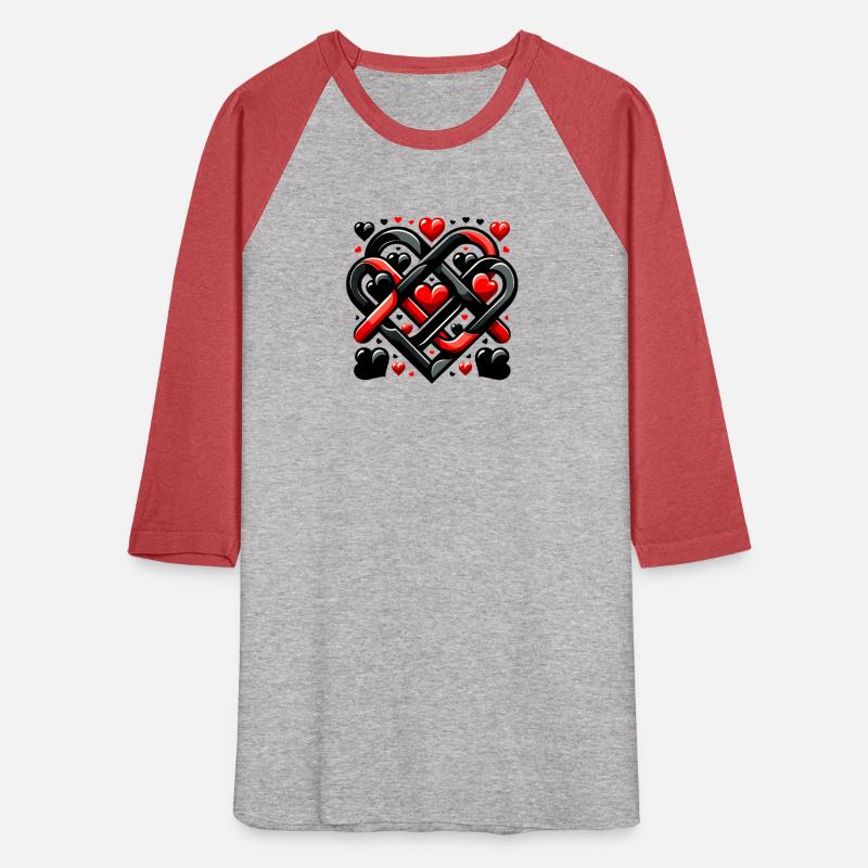 Cool black and red heart