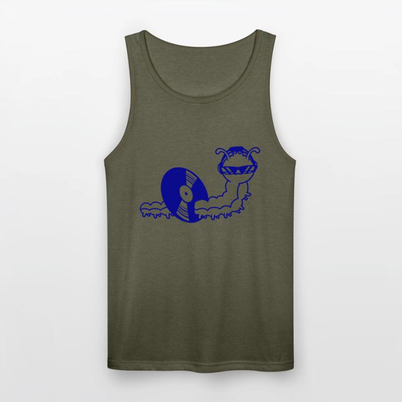 Cool DJ Caterpillar Eats Music Record Vinyl Plate