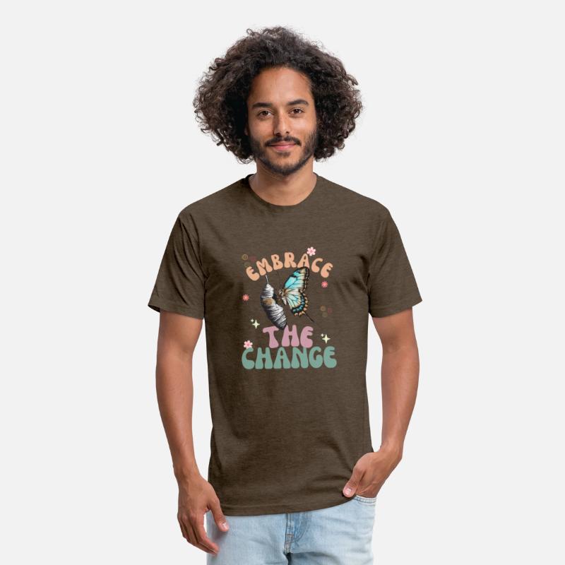 cool embrace the change aesthetic t shirt design