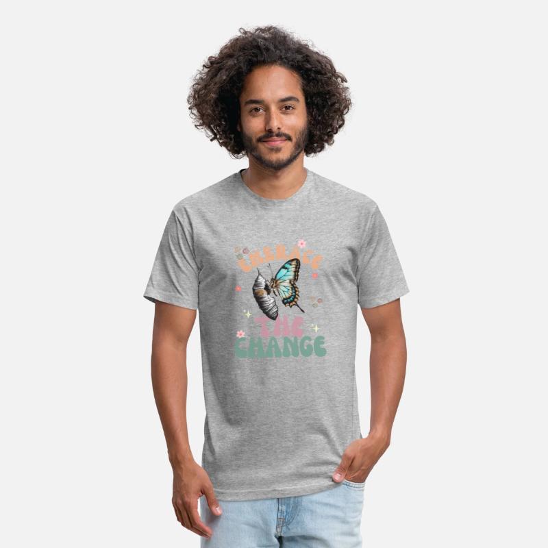 cool embrace the change aesthetic t shirt design