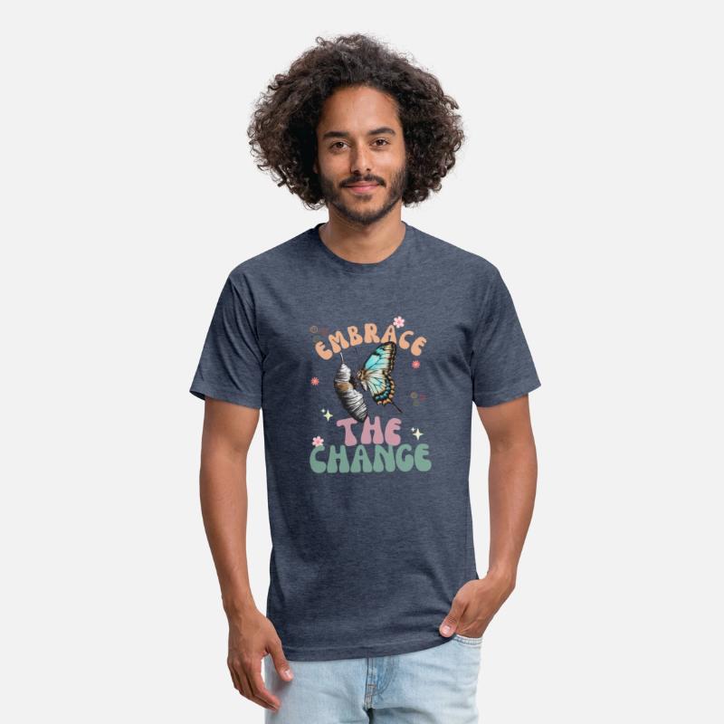 cool embrace the change aesthetic t shirt design