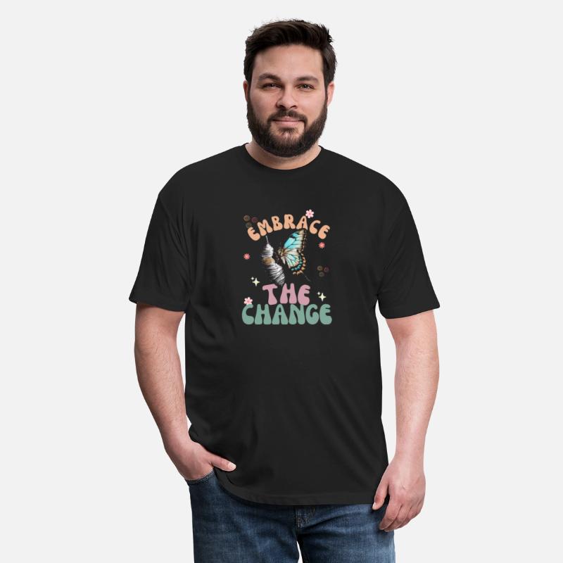 cool embrace the change aesthetic t shirt design