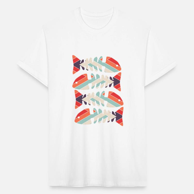 Cool fish design and geometric color pattern.