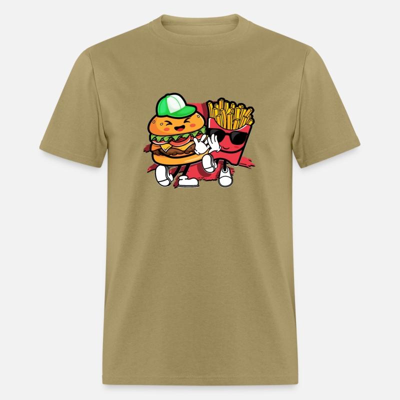 Cool Hamburger & Fries - fast food eater