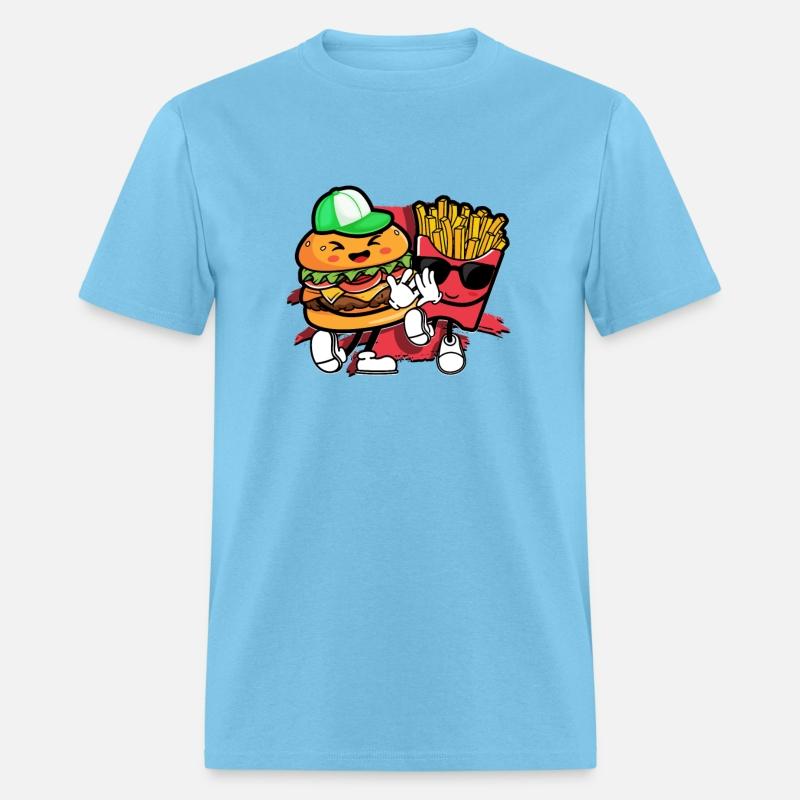 Cool Hamburger & Fries - fast food eater