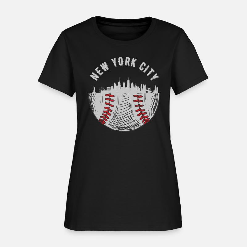 Cool New York City NY Skyline Baseball Fan City
