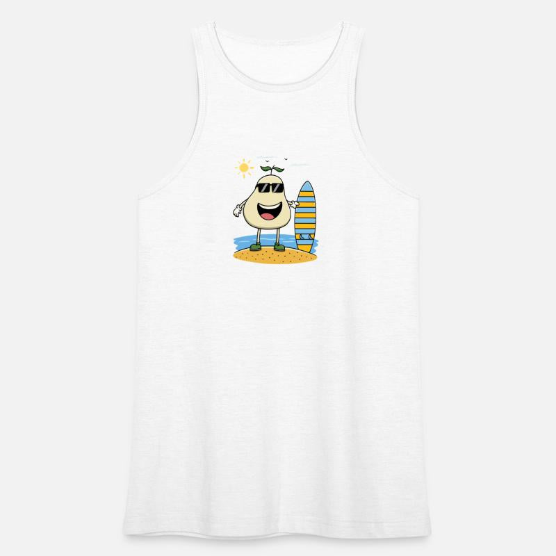 Cool Surfing Pear – Funny Summer Beach Cartoon Des