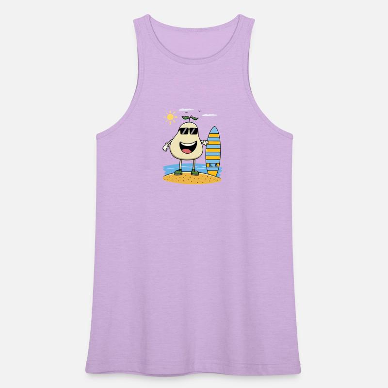 Cool Surfing Pear – Funny Summer Beach Cartoon Des