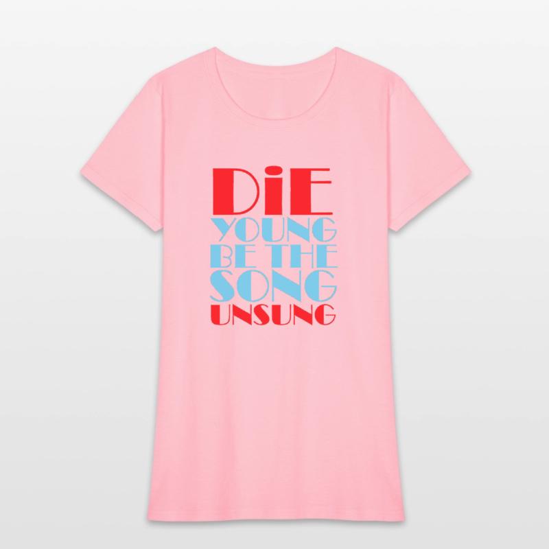 cotton tshirt and hoodys with die young caption