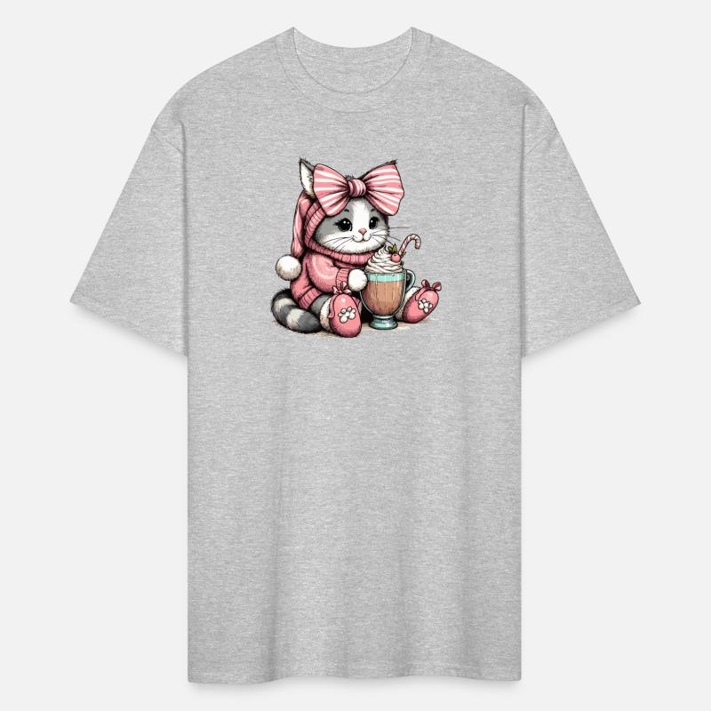 Cozy Cat Delight - Hot Cocoa and Bunny Slippers