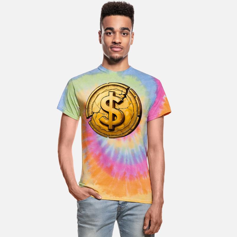 Cracked Dollar Coin Bankrupt America