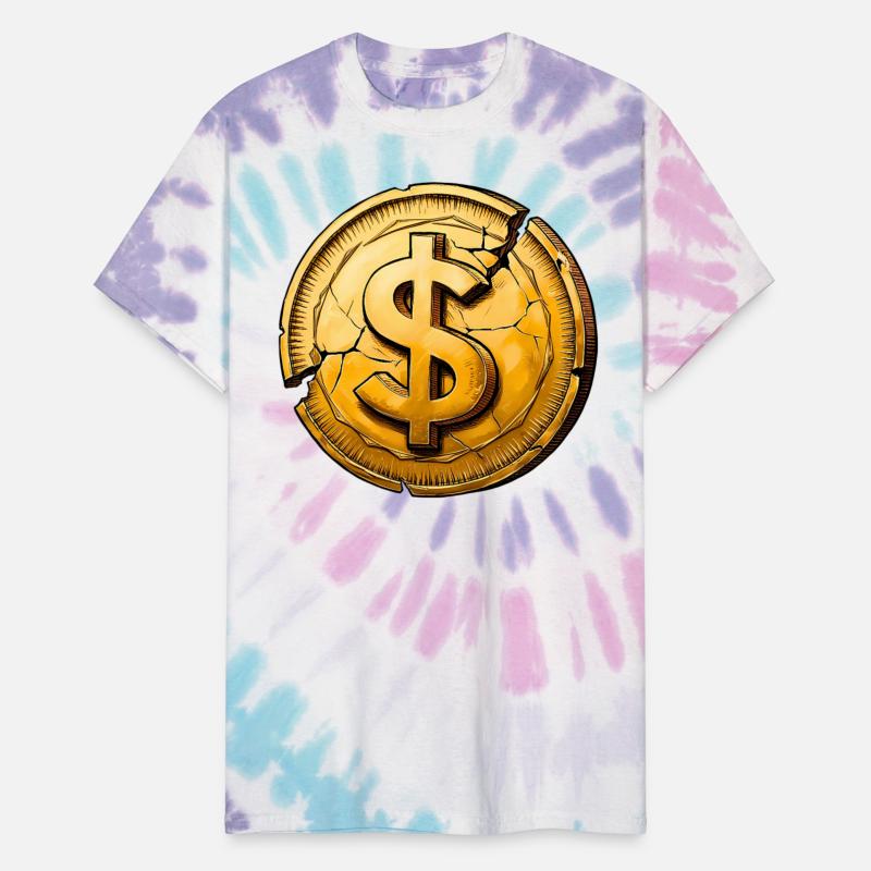 Cracked Dollar Coin Bankrupt America