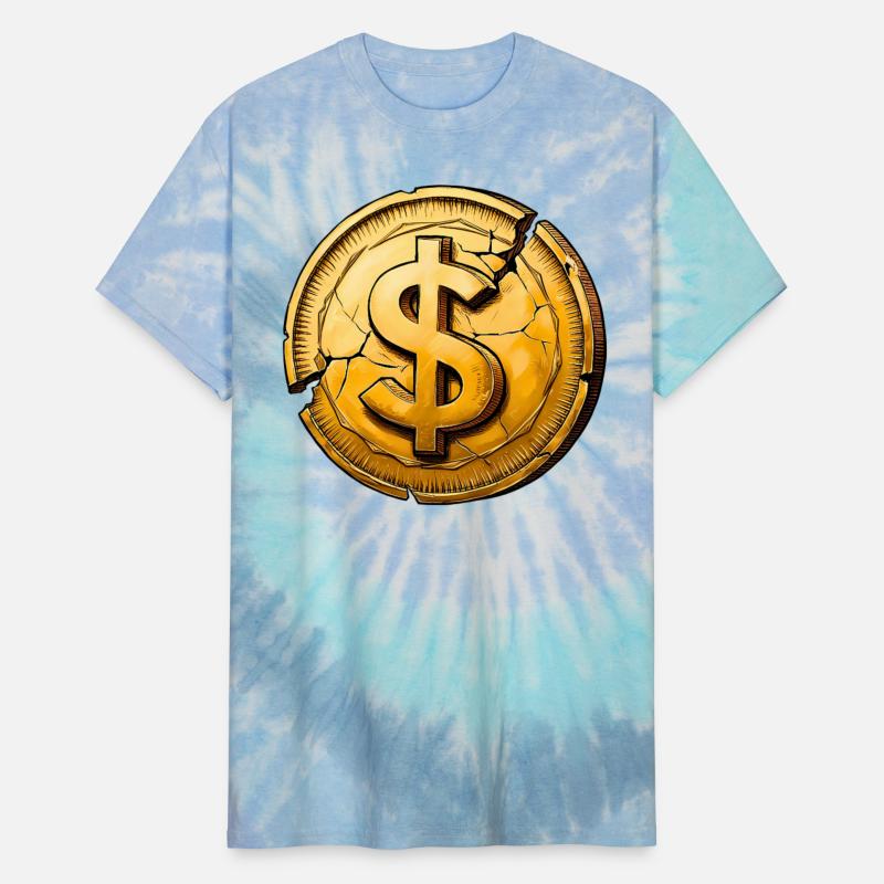 Cracked Dollar Coin Bankrupt America