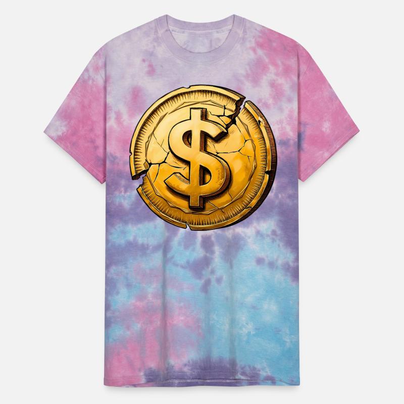 Cracked Dollar Coin Bankrupt America