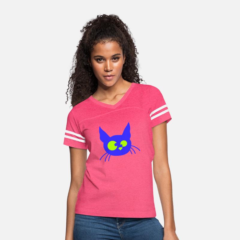 Crazy Cat Squinting Funny Eyes Grimace Fun Cartoon