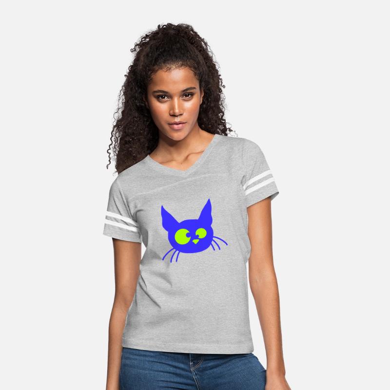 Crazy Cat Squinting Funny Eyes Grimace Fun Cartoon