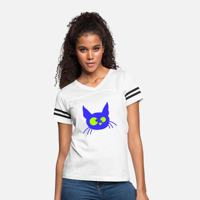 Crazy Cat Squinting Funny Eyes Grimace Fun Cartoon