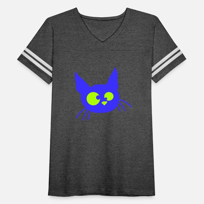 Crazy Cat Squinting Funny Eyes Grimace Fun Cartoon