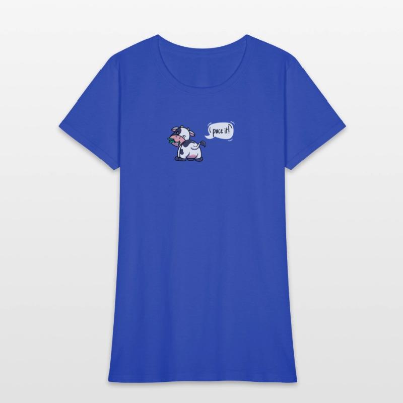 Cross Country Run T-Shirt, XC Running Eating Cow S