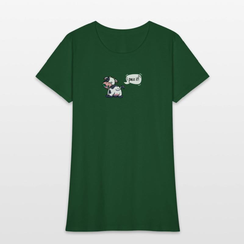 Cross Country Run T-Shirt, XC Running Eating Cow S