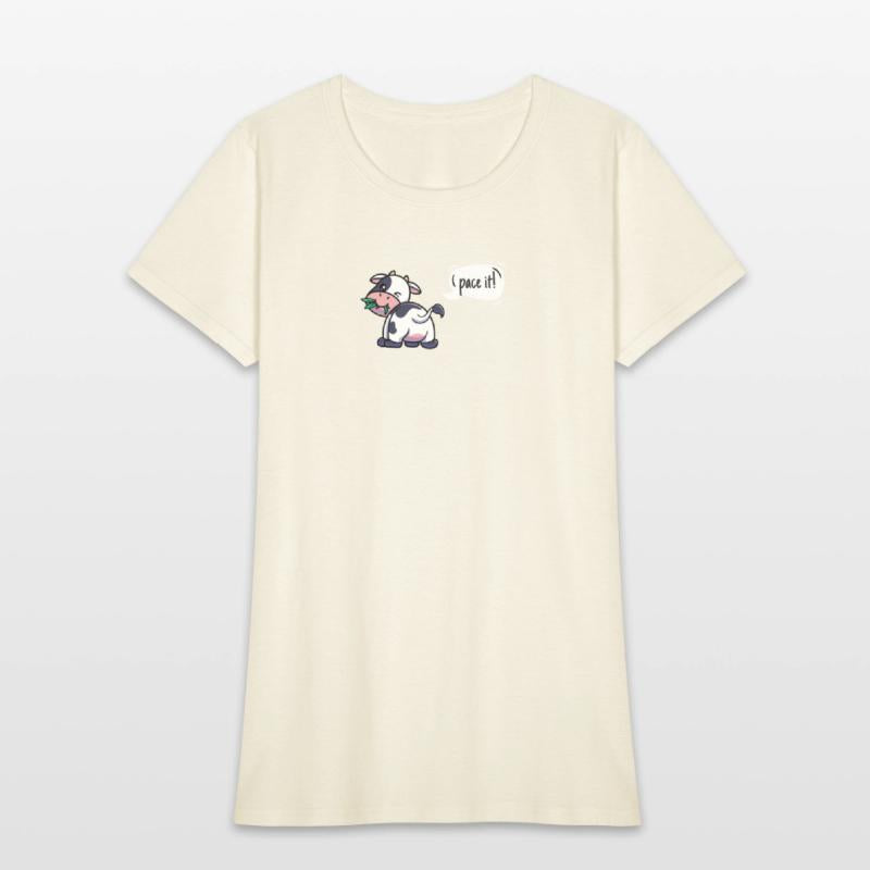 Cross Country Run T-Shirt, XC Running Eating Cow S