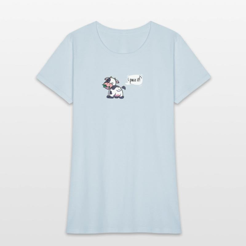 Cross Country Run T-Shirt, XC Running Eating Cow S