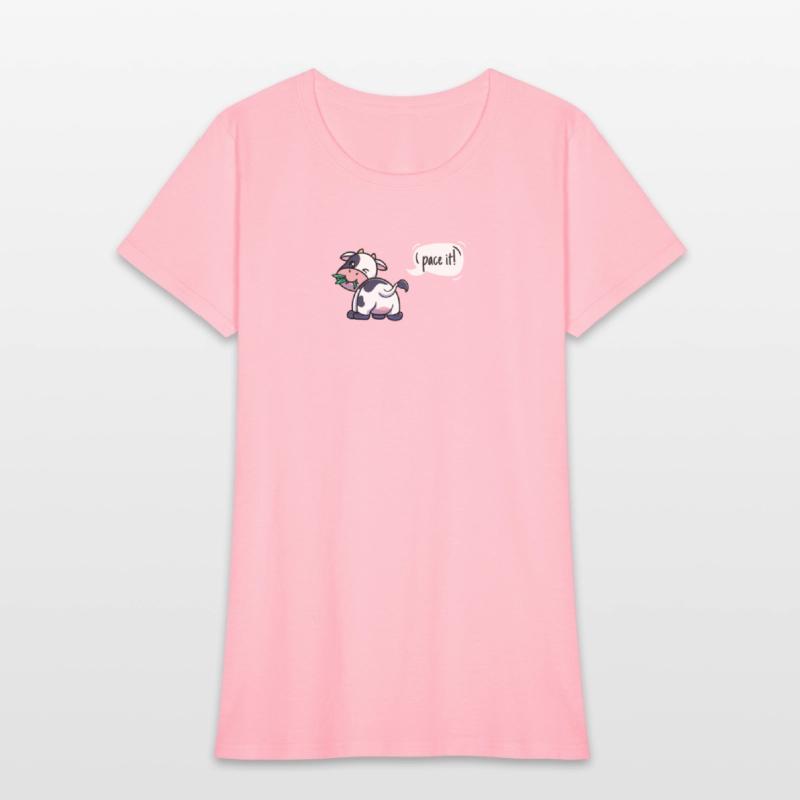 Cross Country Run T-Shirt, XC Running Eating Cow S