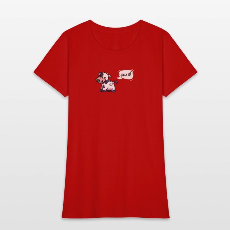 Cross Country Run T-Shirt, XC Running Eating Cow S