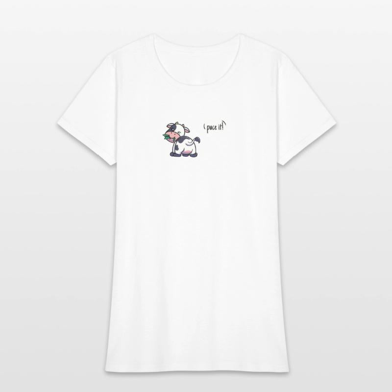 Cross Country Run T-Shirt, XC Running Eating Cow S