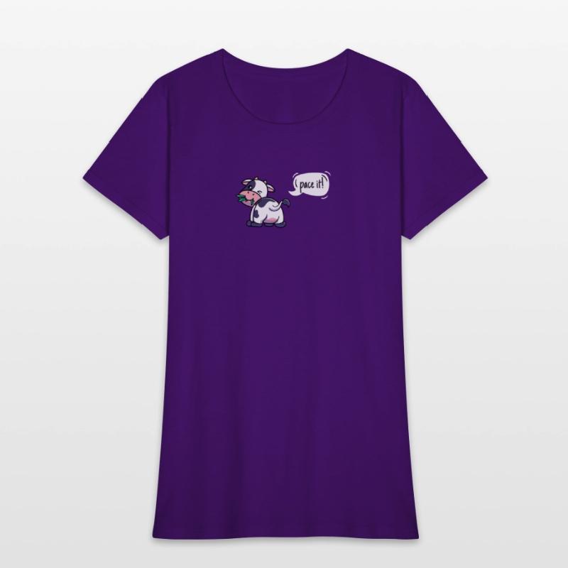 Cross Country Run T-Shirt, XC Running Eating Cow S