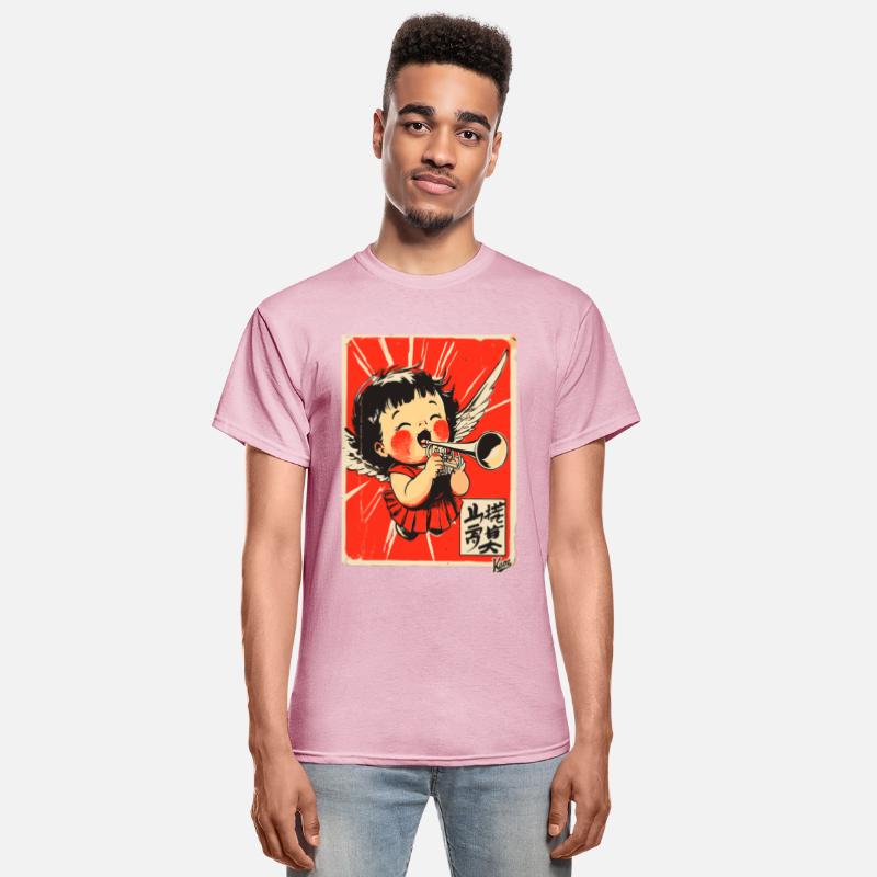 Cute Angel Playing Trumpet