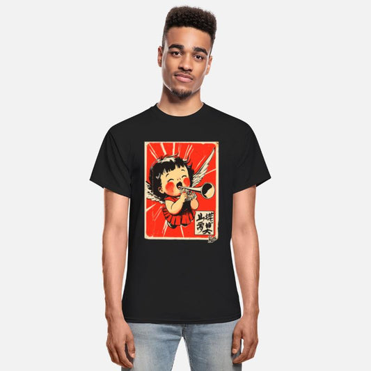 Cute Angel Playing Trumpet