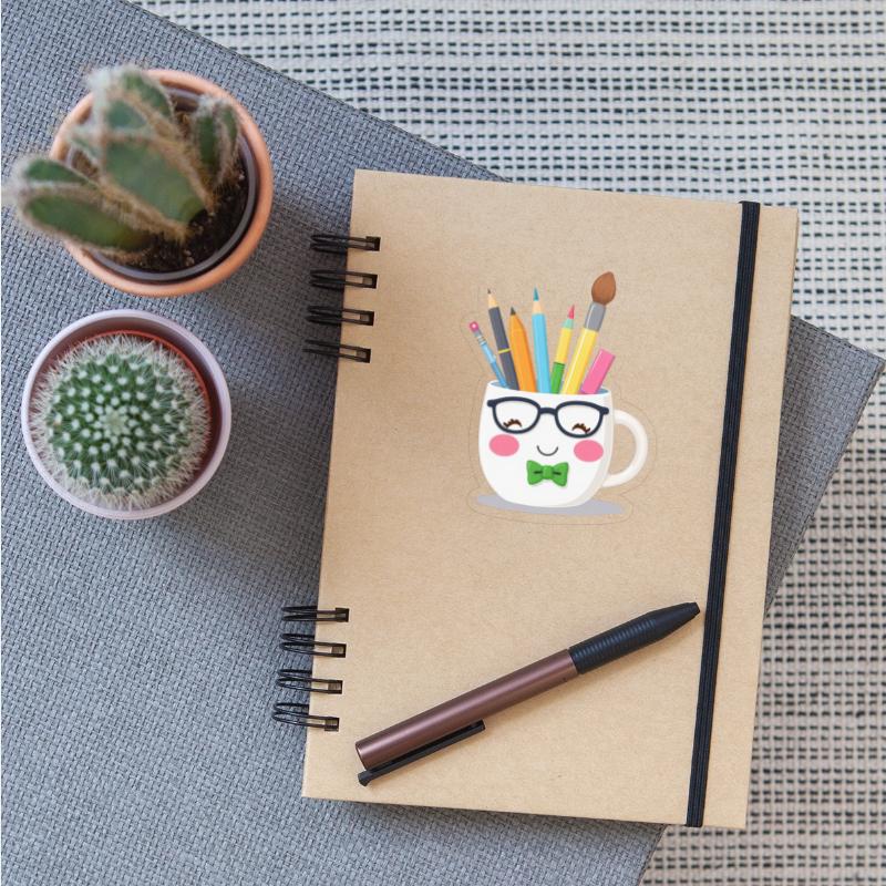 Cute Artistic Mug with Colorful Writing Tools