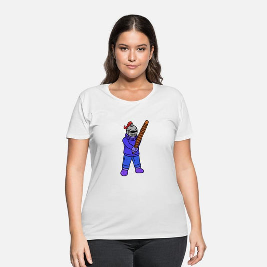 Cute cartoon knight kendo