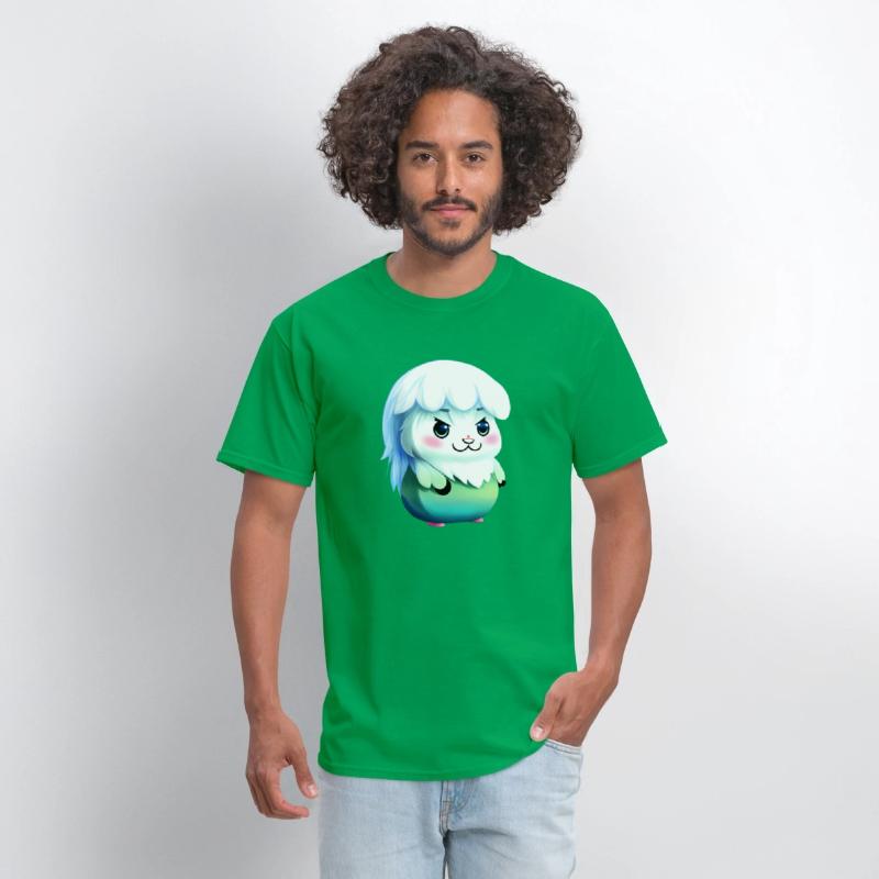 Cute kawaii furry animal, yeti type