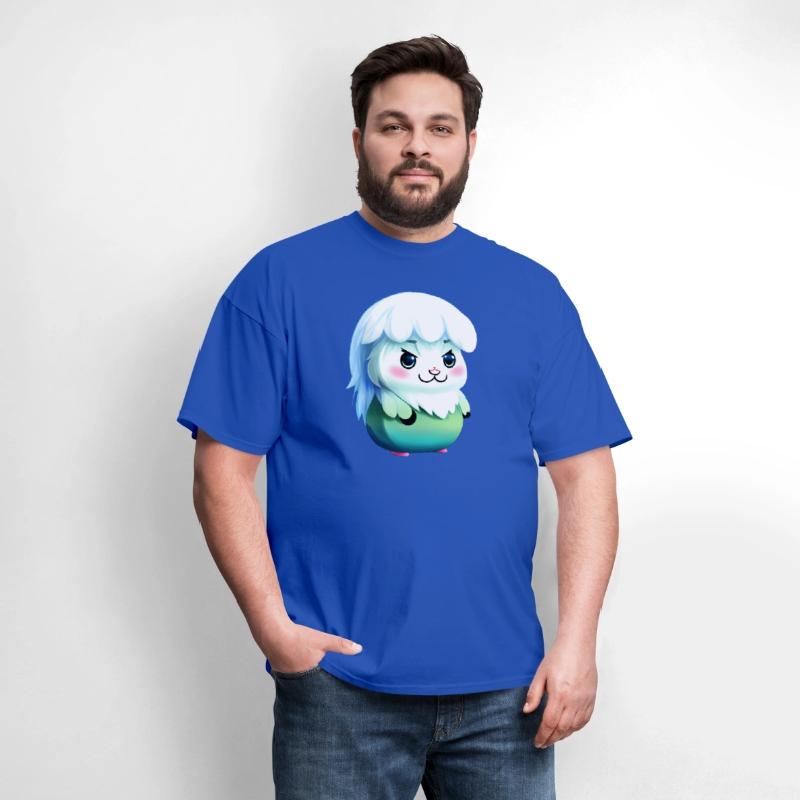 Cute kawaii furry animal, yeti type