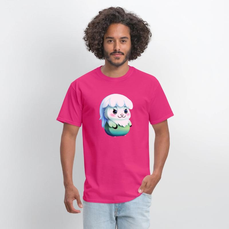 Cute kawaii furry animal, yeti type